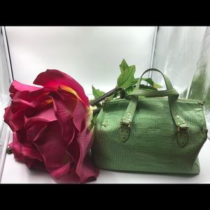 Kate Spade Green Genuine Leather Croc Print